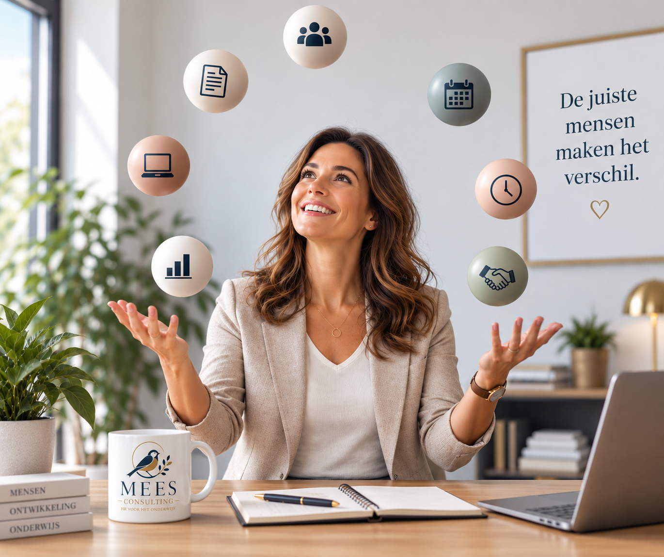 Sophie van Mees Consulting jongleert met HR-taken op haar bureau